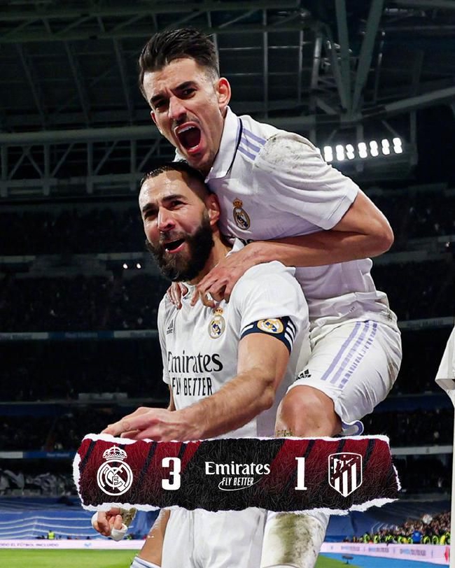 Copa del rey - Benzema golea al Real Madrid para ganar 3 - 1 a 10 atléticos de Madrid en la prórroga