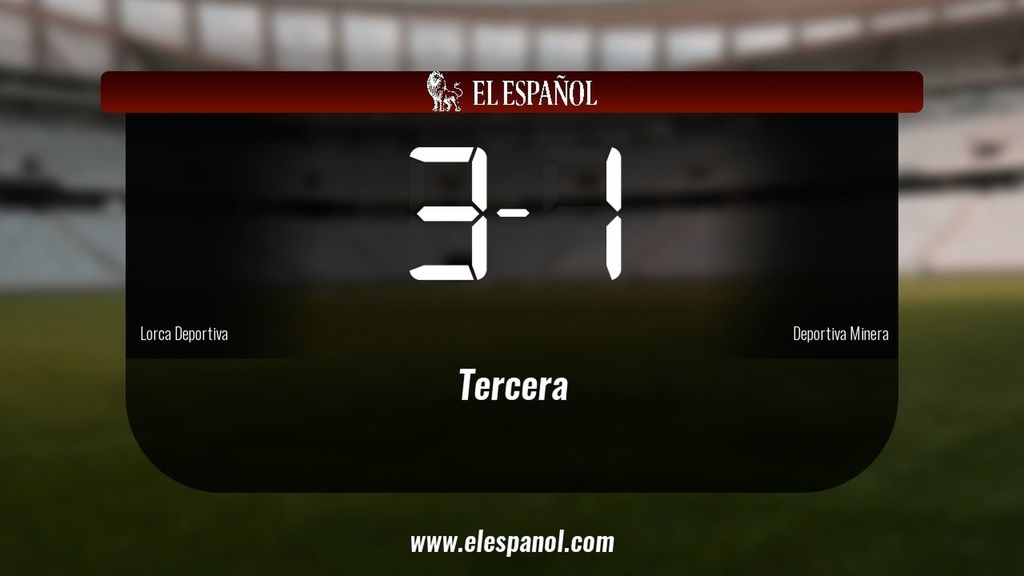 El Lorca Deportiva derrotó a la Deportiva Minera por 3-1