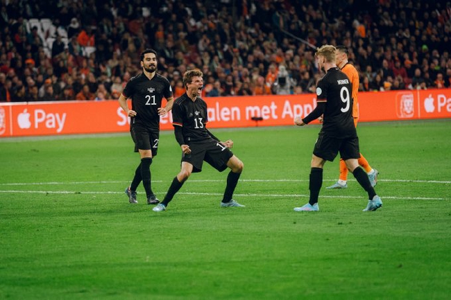 Calentamiento - Muller gol Tottenham Winger goles Alemania 1 - 1 empate Holanda