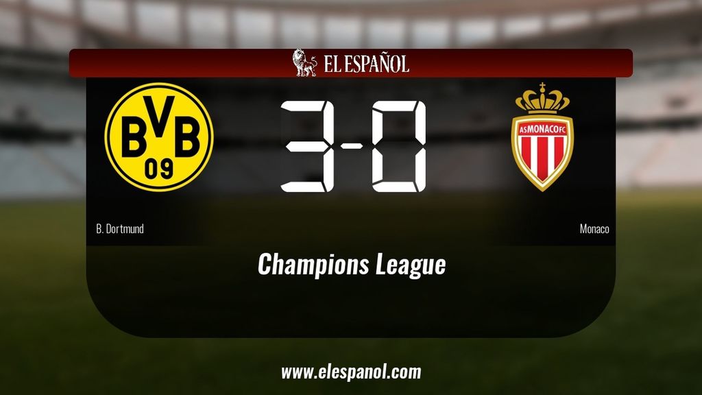 El Borusia de Dortmund derrota en casa al Monaco por 3-0