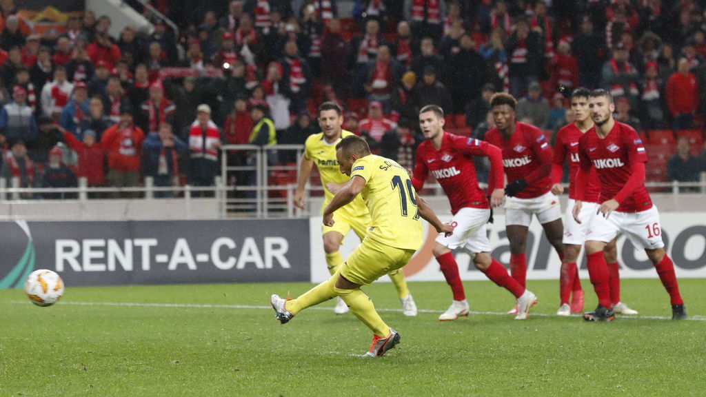 El Villarreal empata al Spartak de Moscú con un penalti en el último minuto