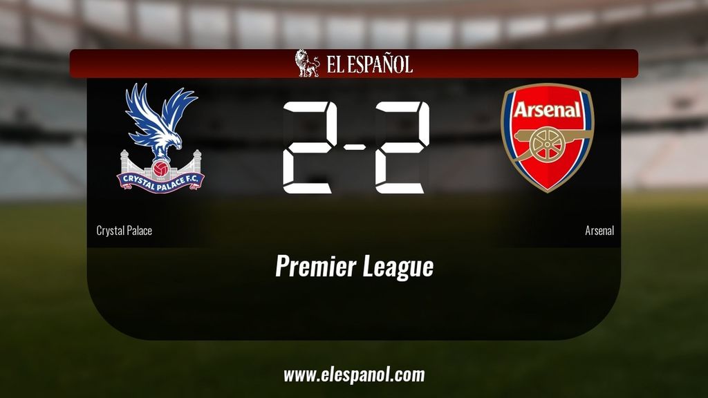 El Crystal Palace y el Arsenal se repartieron los puntos tras un empate a dos