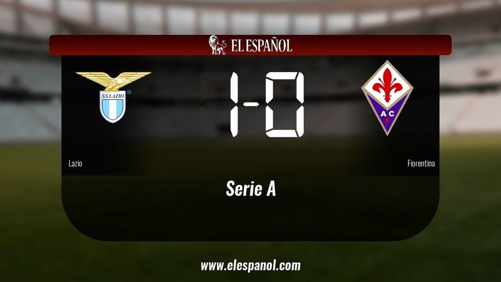 Triunfo del Lazio por 1-0 frente a la Fiorentina