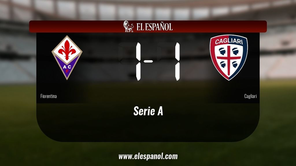 Empate, 1-1, entre la Fiorentina y el Cagliari