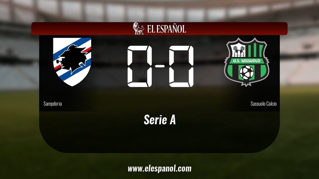 Empate (0-0) entre la Sampdoria y el Sassuolo