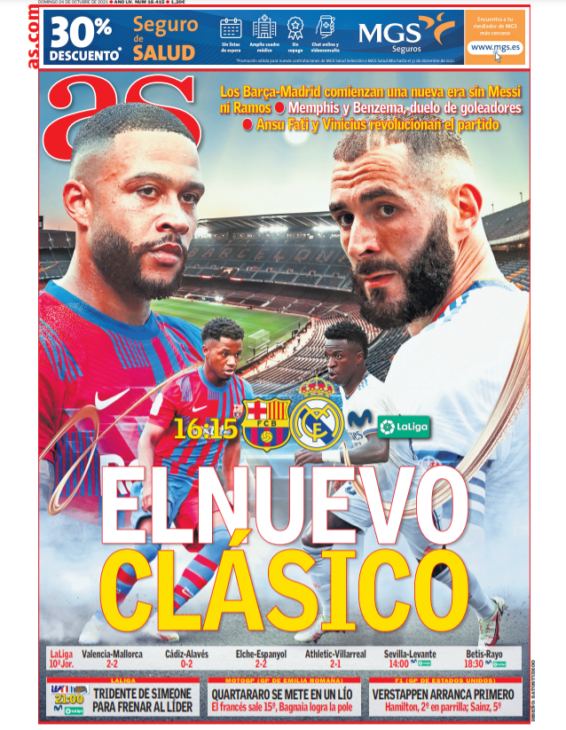 Los medios occidentales se centran en el derby nacional: el nuevo Derby en la era post - Messi Ramos