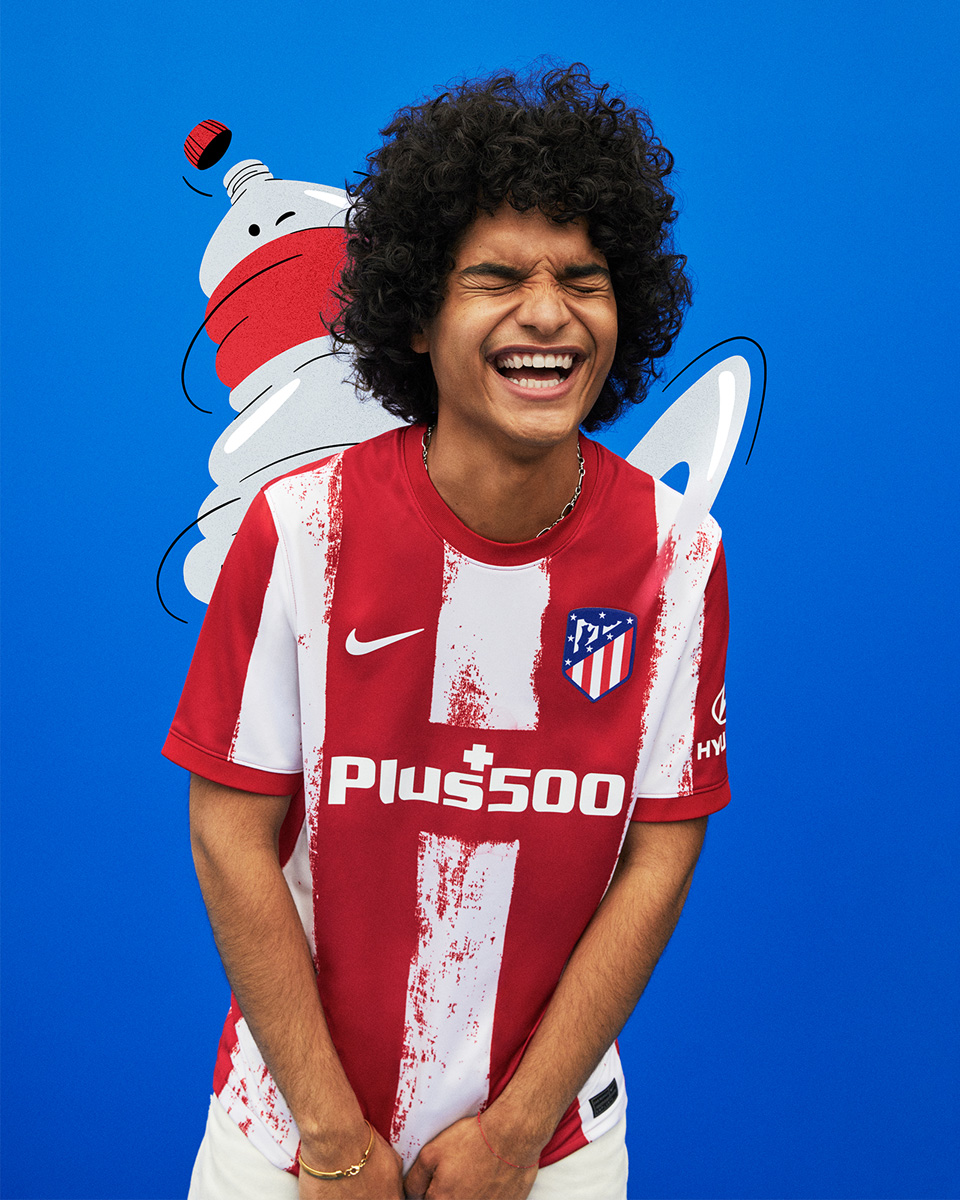 Camiseta de casa del Atlético de Madrid 2021 - 22