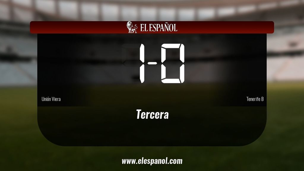 Victoria 1-0 del Unión Viera frente al Tenerife B
