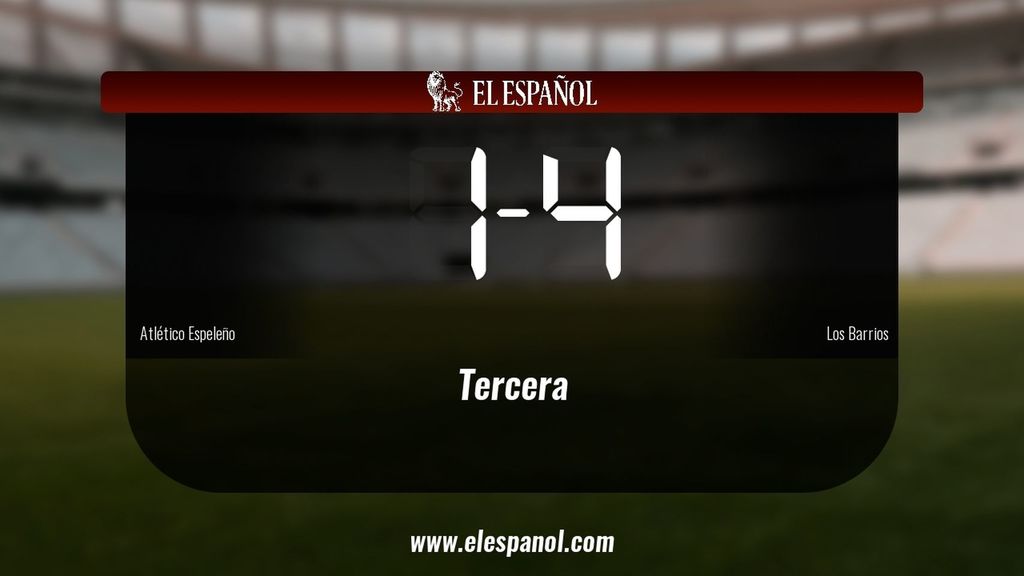 El Los Barrios derrotó al Atlético Espeleño por 1-4