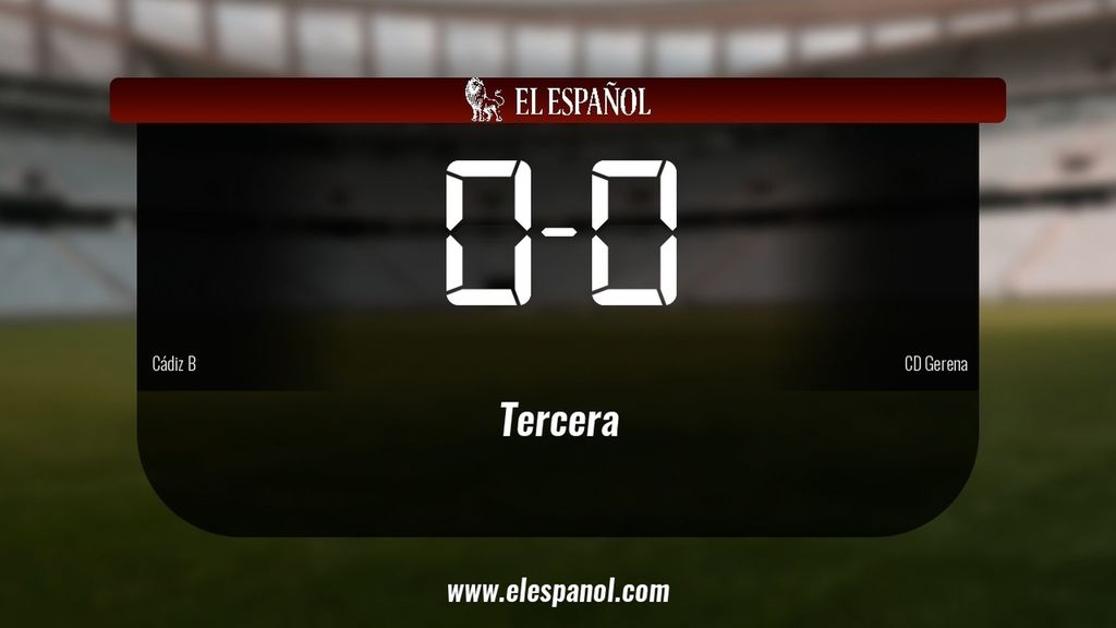 Reparto de puntos entre el Cádiz B y el Gerena, el marcador final fue 0-0