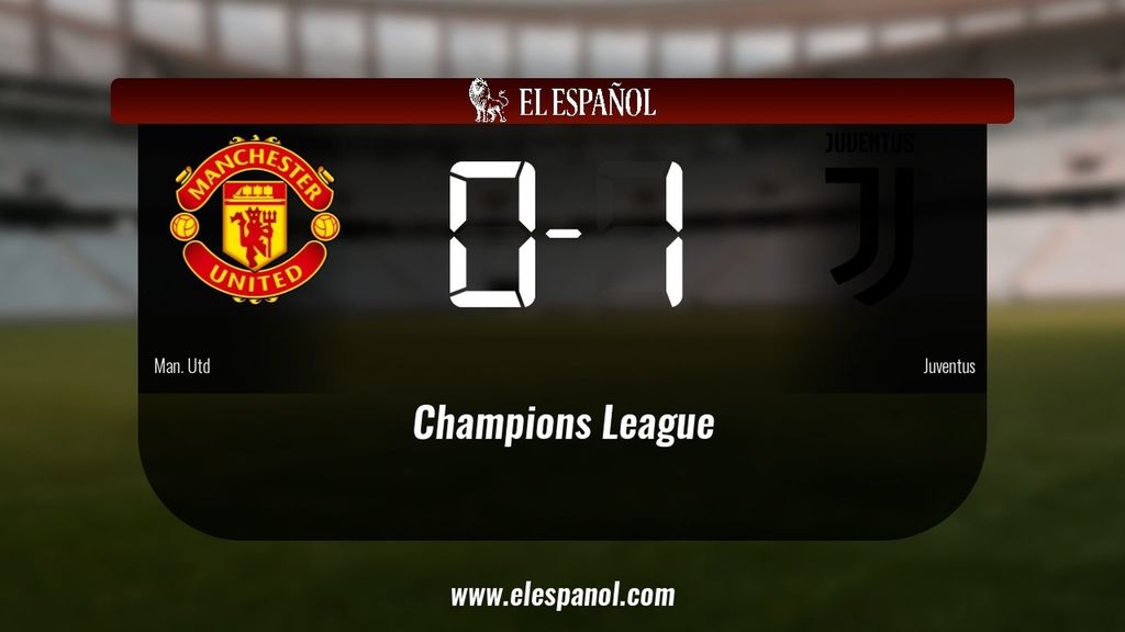 La Juventus doblegó al Manchester United por 0-1