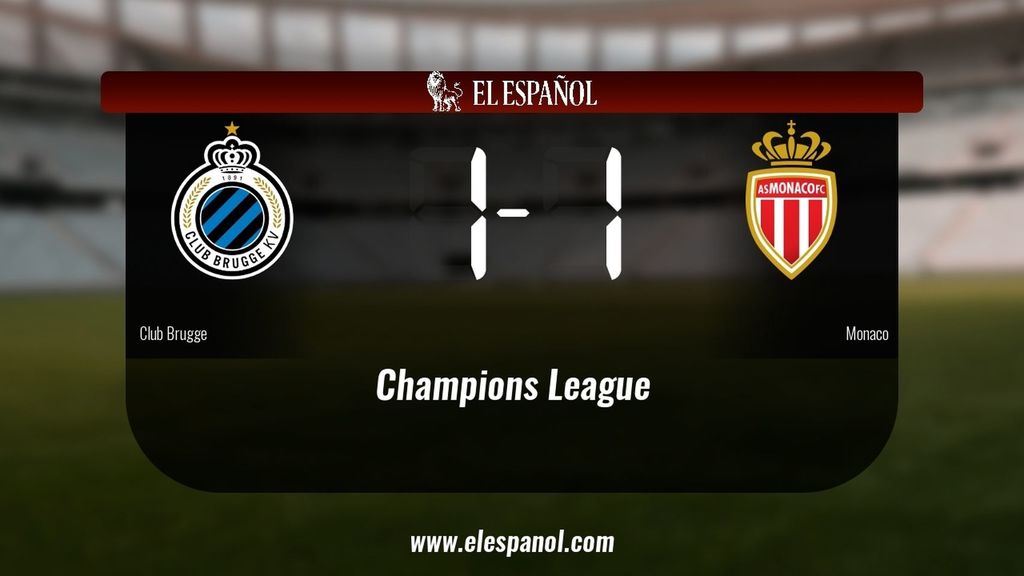 El Monaco saca un punto al Club Brugge a domicilio 1-1