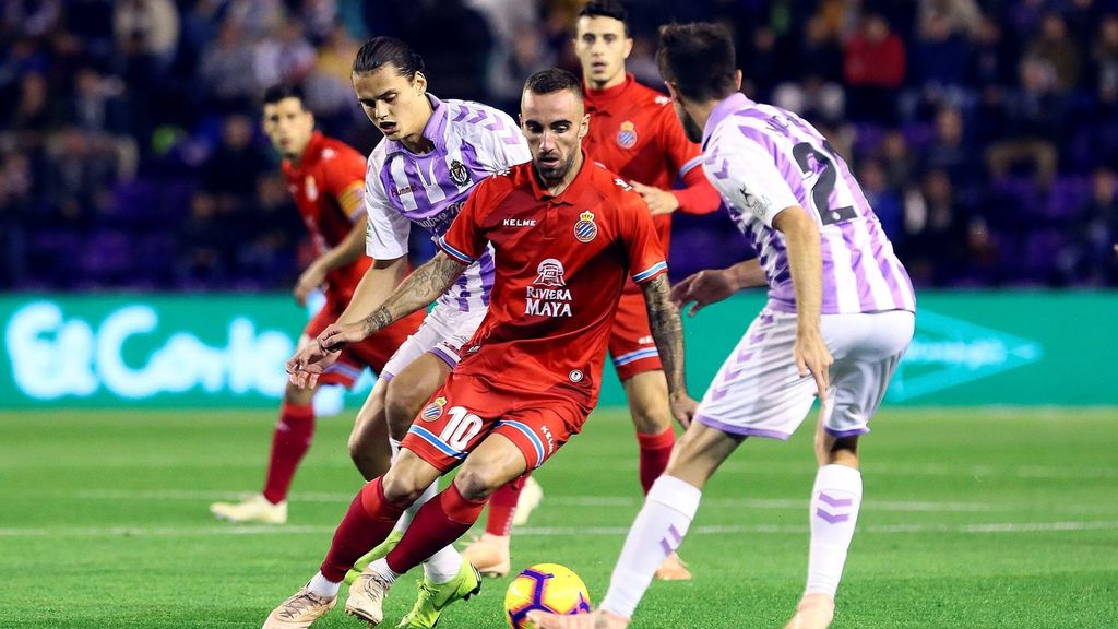 El Valladolid empata en el descuento ante un Espanyol que se vio líder