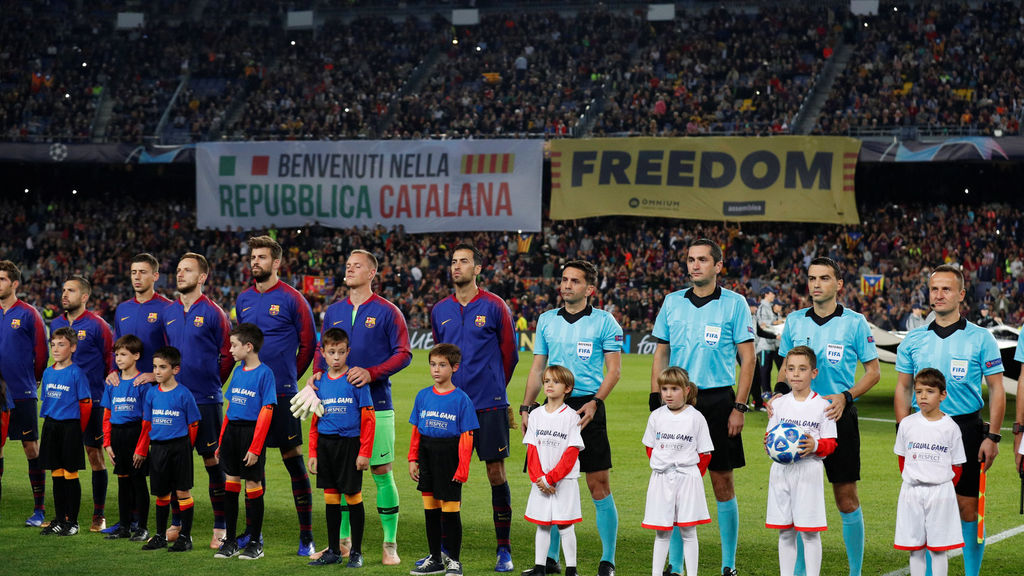 "Bienvenidos a la República Catalana", el último desafío del Barça a España