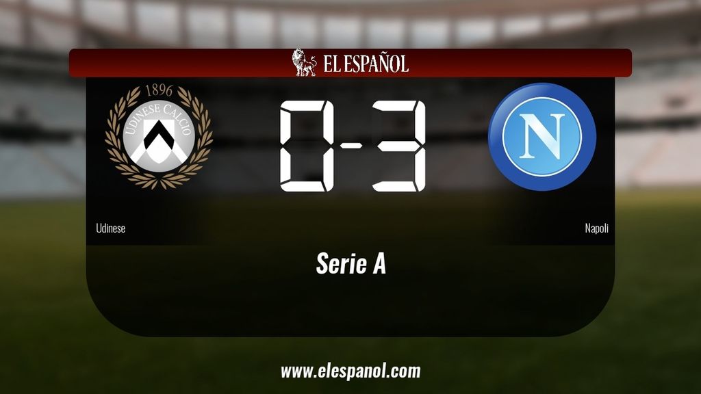 El Nápoles vence 0-3 frente al Udinese