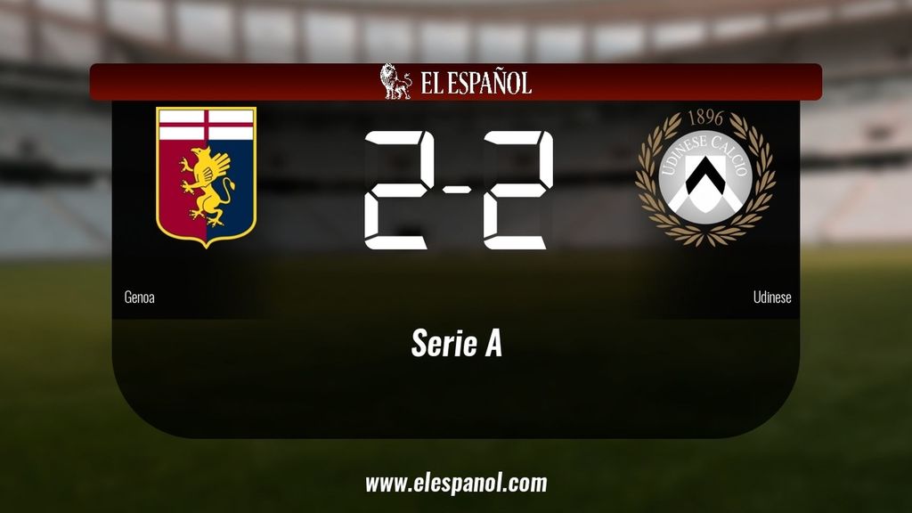 El Génova y el Udinese empatan (2-2)