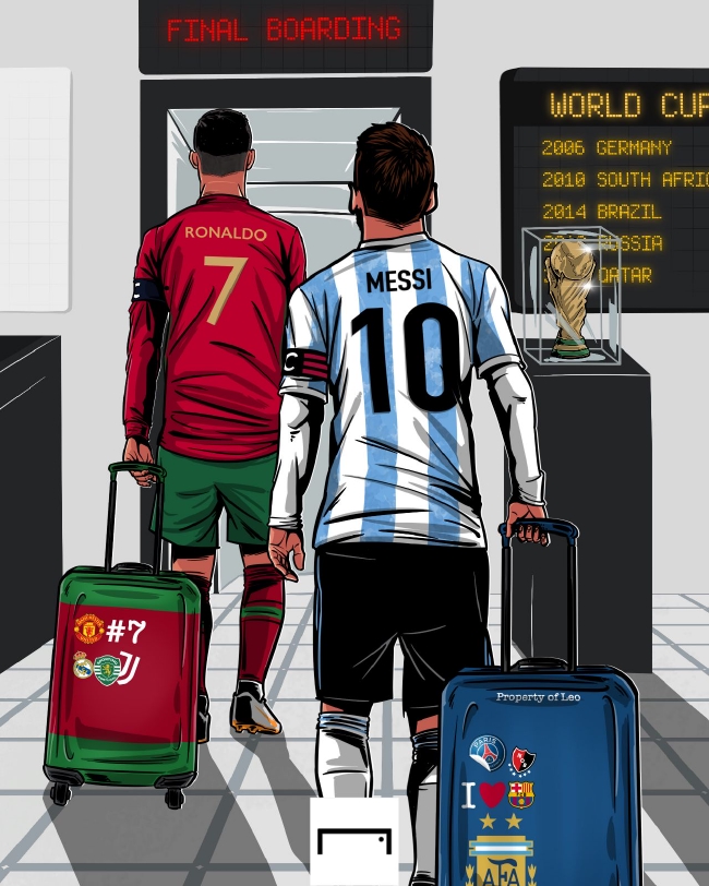 Messi y Ronaldo jugarán su quinta Copa del mundo sólo cuatro personas lo han hecho antes.